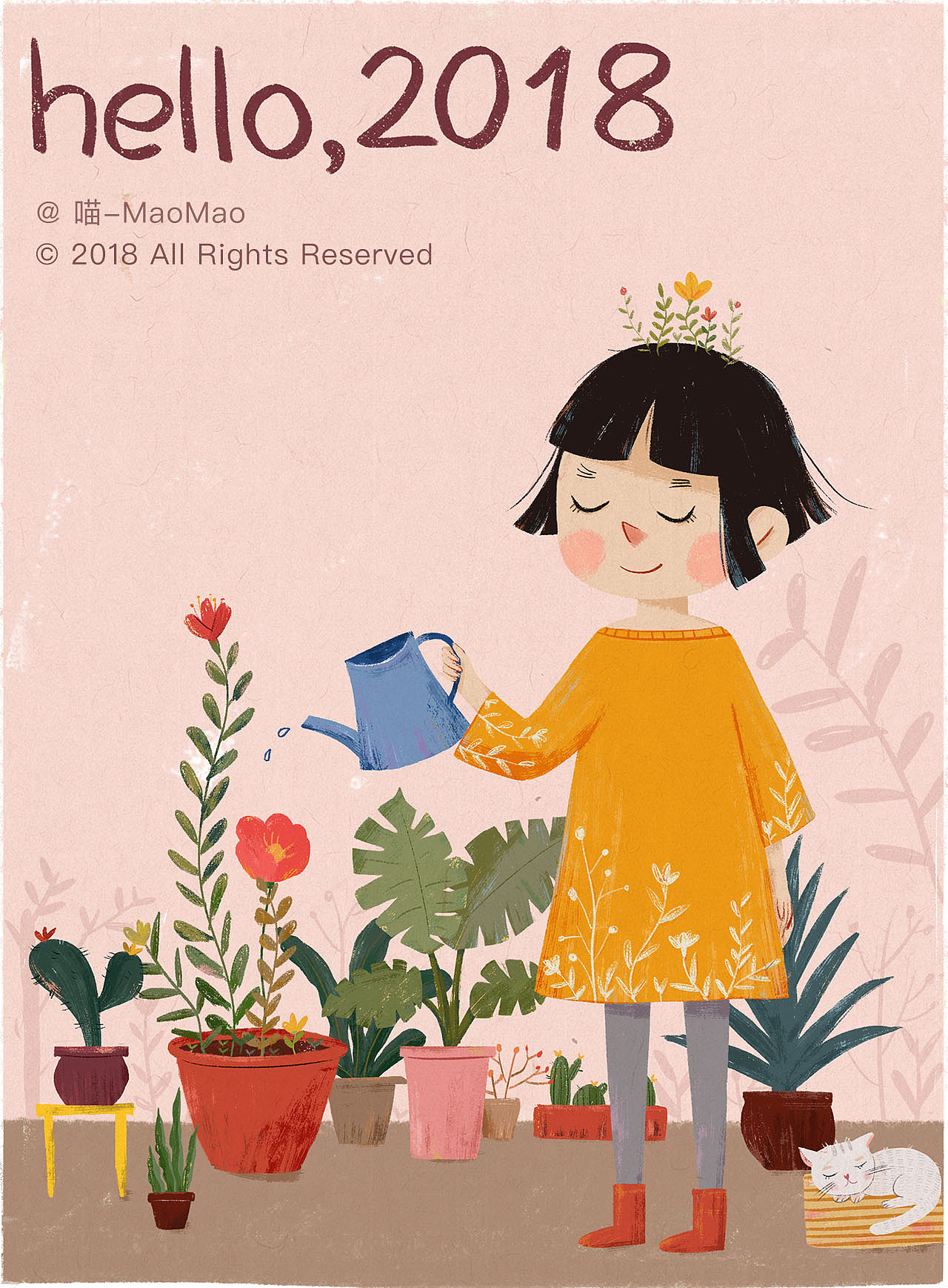 小女孩系列插画（图ZMTE1NDAyODg0） - 儿童插画 - 站酷设计师QinMAoMao原创素材 - 站酷ZCOOL