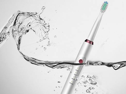 亚马逊白色电动牙刷摄影+精修画图+后期