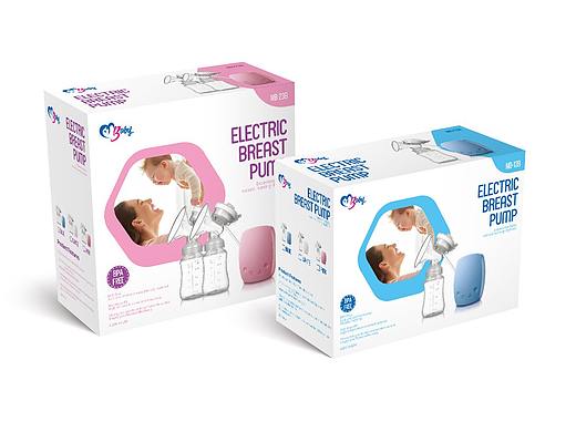 电动吸奶器包装设计