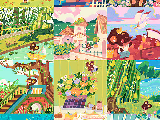 照片转插画练习49-60合集