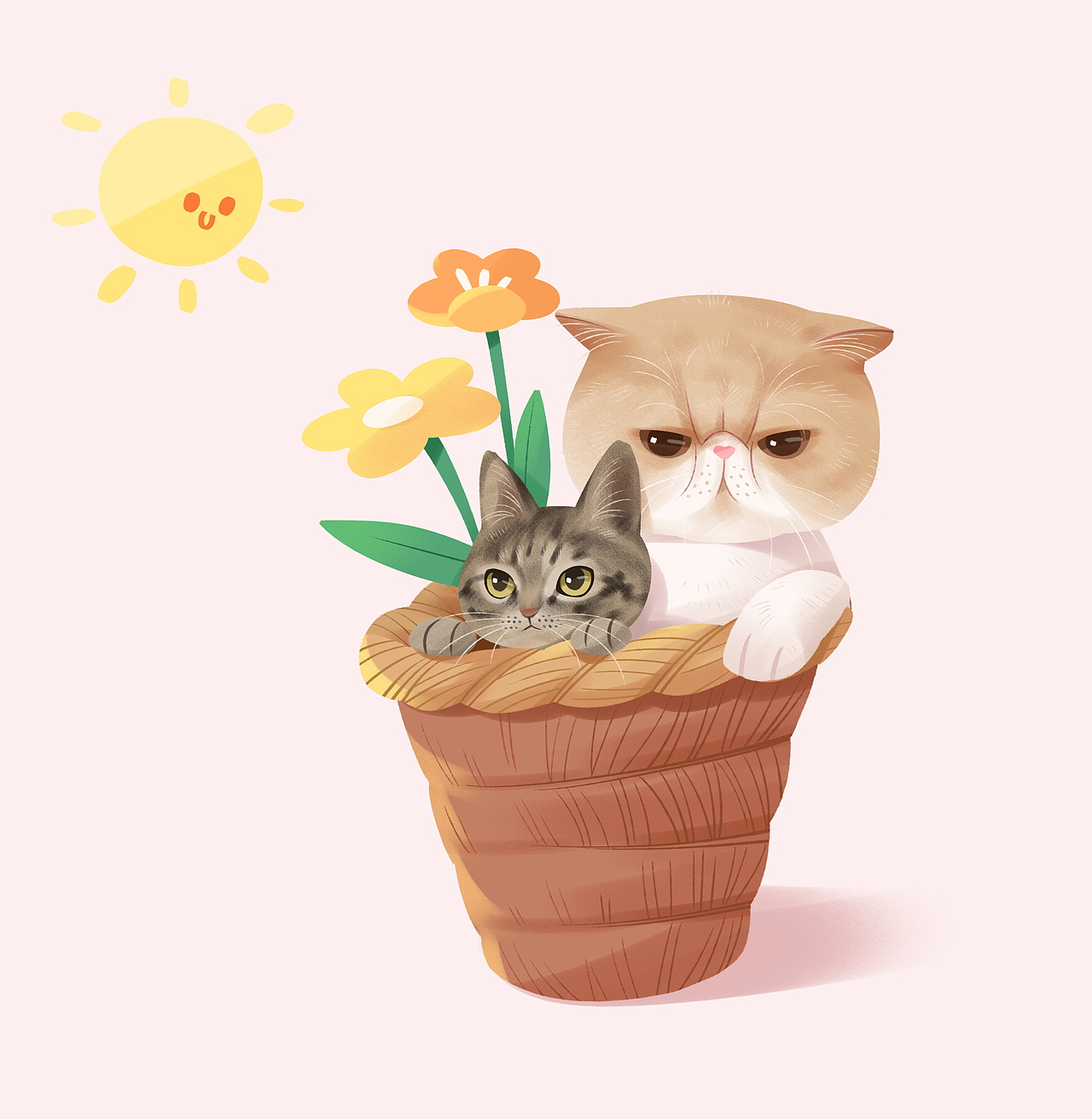 她和她的猫咪们（图ZMjA2NjgyMDky） - 艺术插画 - 站酷设计师梦铺子原创素材 - 站酷ZCOOL