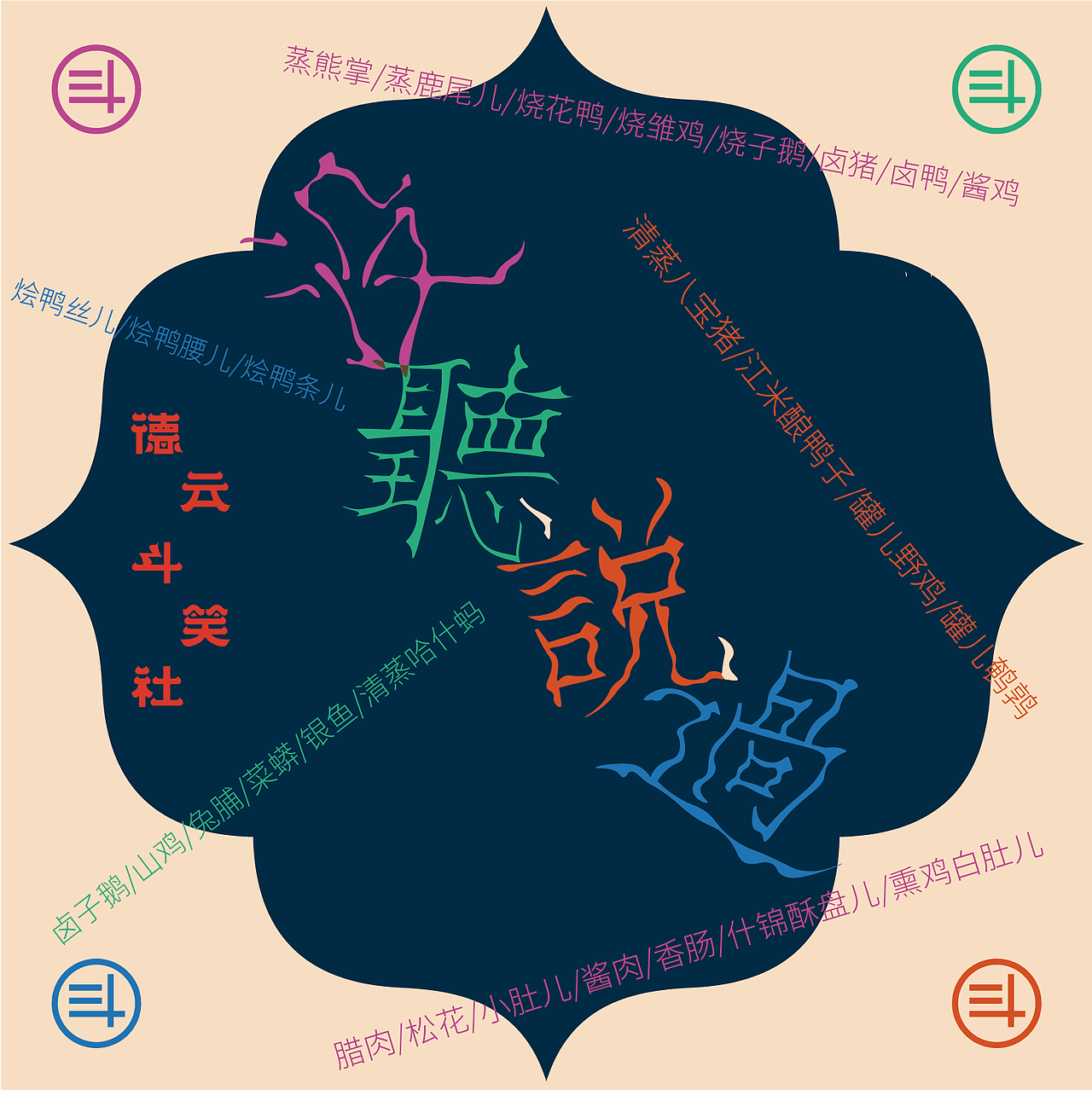 德云斗笑社|个人练习（图ZMjcyMTk4ODY0） - 字体/字形 - 站酷设计师玄魇原创素材 - 站酷ZCOOL