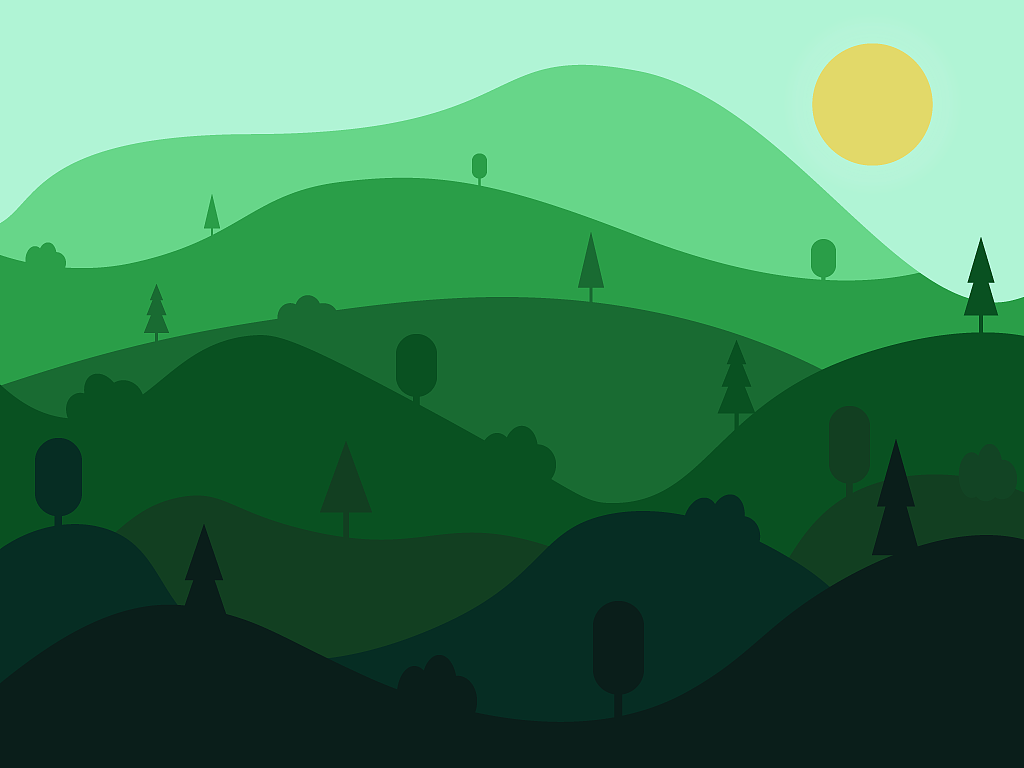 ai扁平化场景插画练习