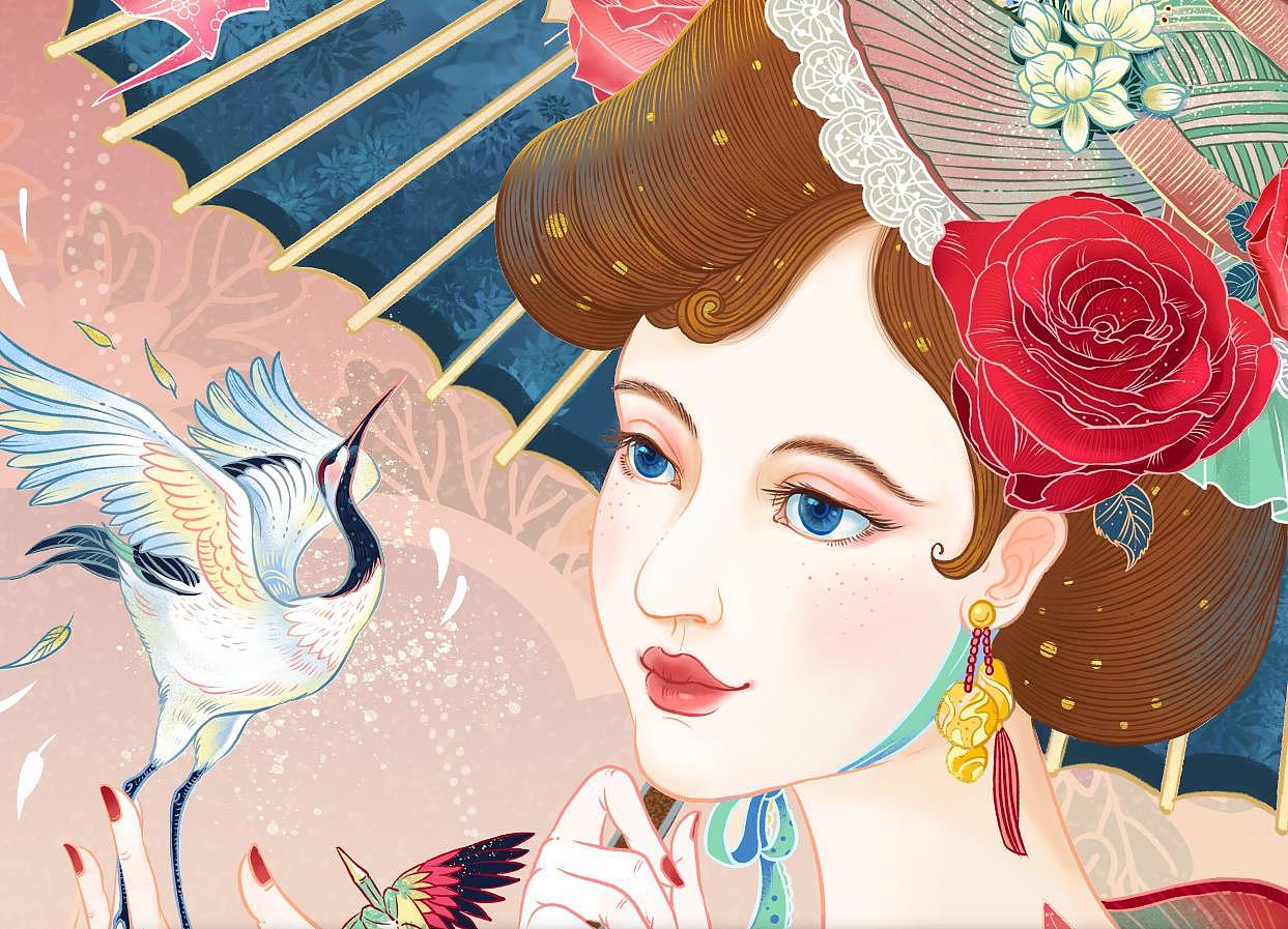 【花间纸鹤】RE CLASSIFIED / RE调香室（图ZMjM1OTQ1Njc2） - 商业插画 - 站酷设计师唐意TY原创素材 - 站酷ZCOOL