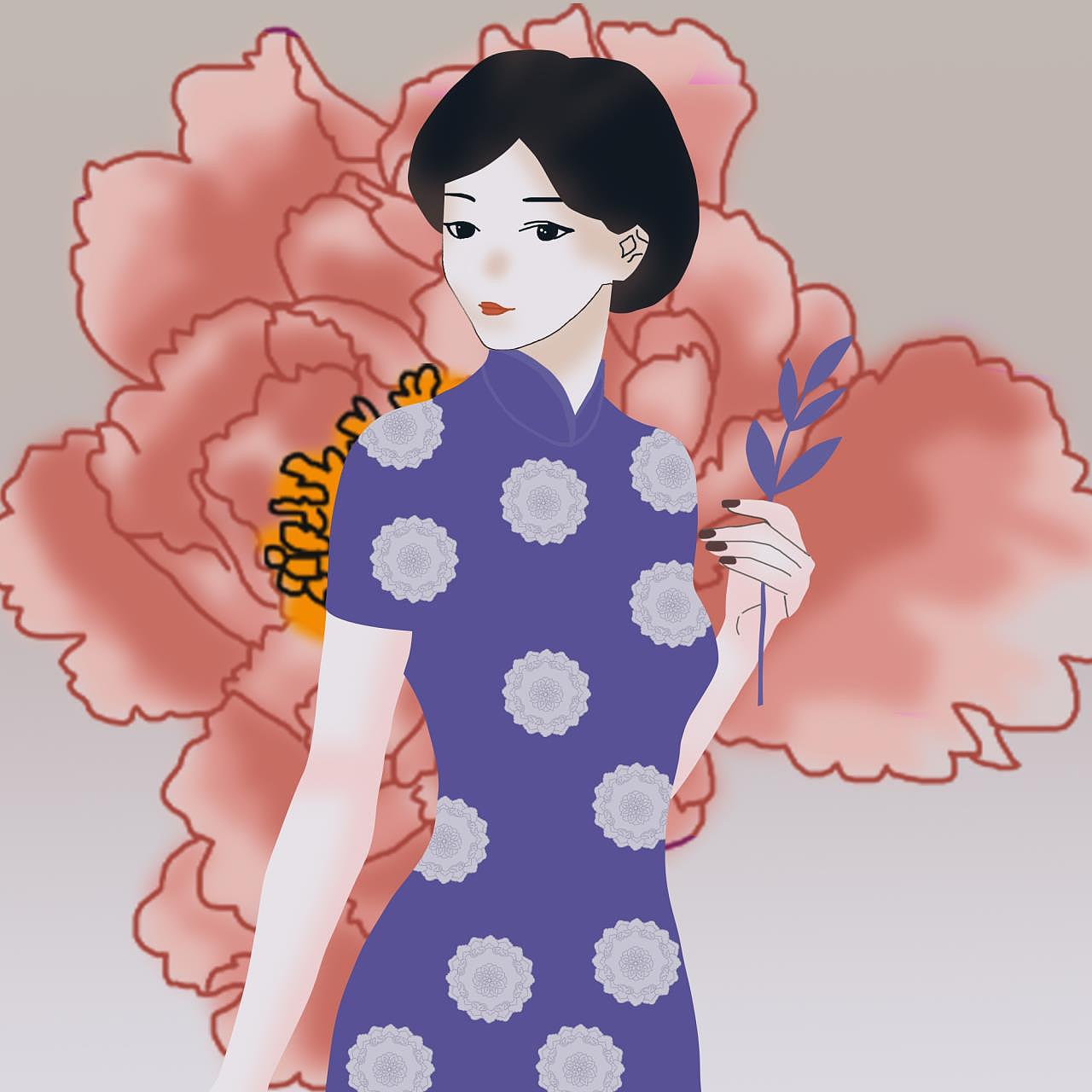 民国风人物插画素材（图ZMjg2ODUyNzIw） - 商业插画 - 站酷设计师海月海月原创素材 - 站酷ZCOOL