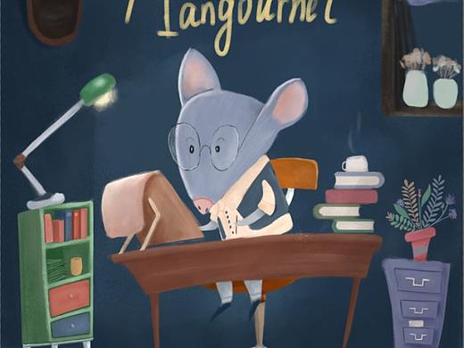 动物狐狸老鼠商业插画临摹