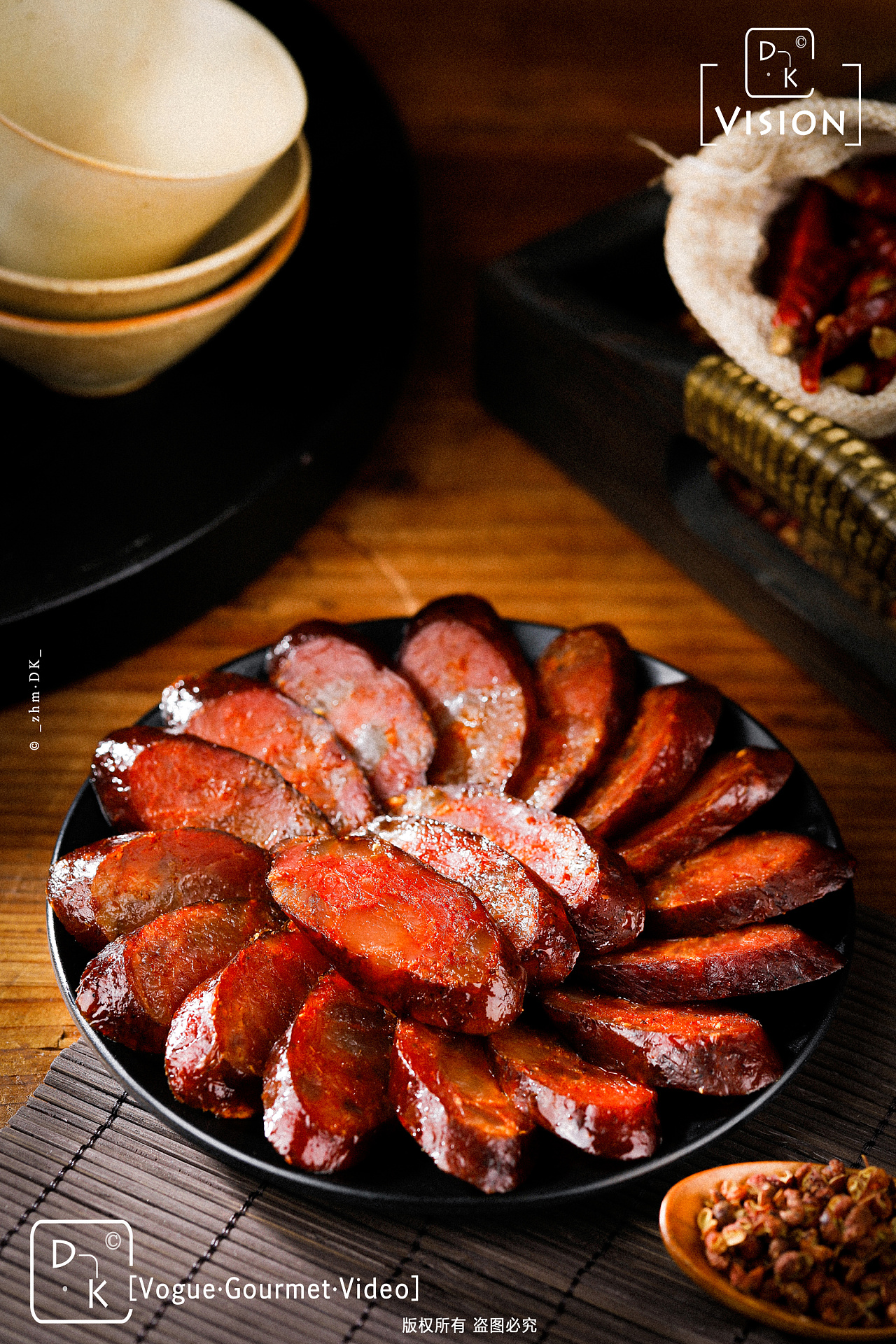 dk.小龙厨烟熏香肠拍摄