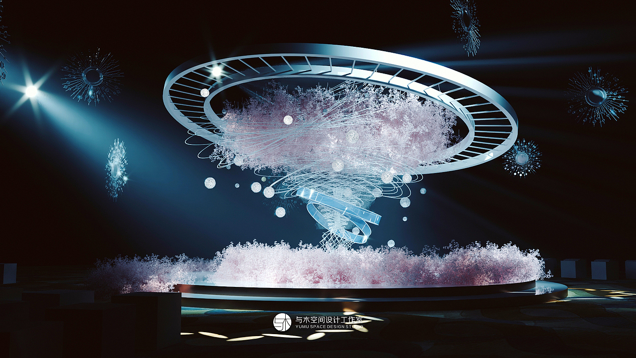 3d婚礼效果图 简约婚礼秀