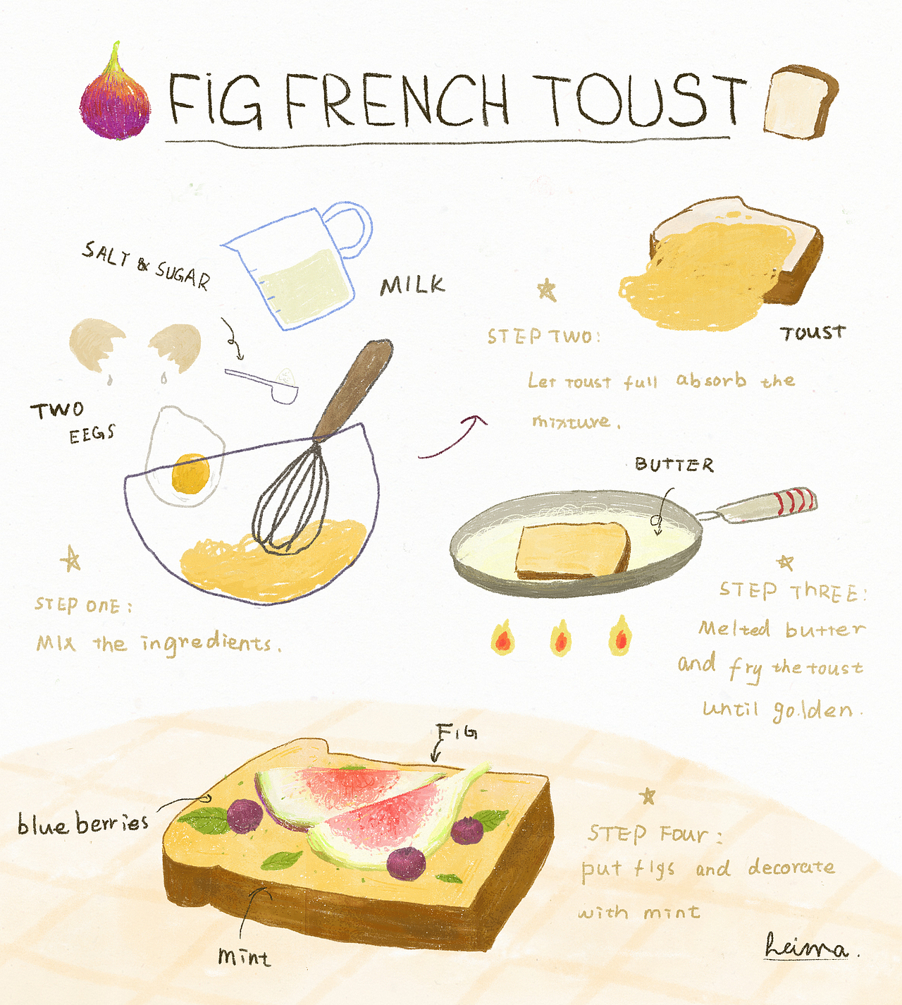 无花果法式吐司