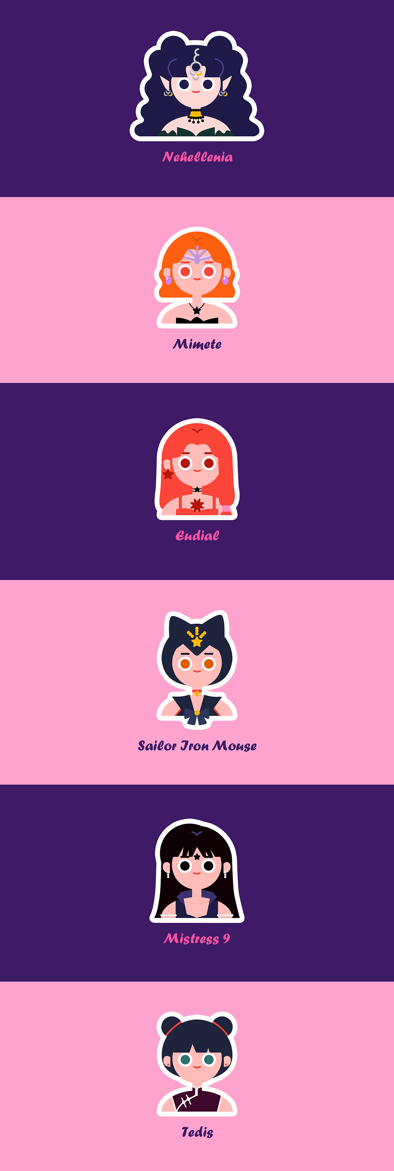 Sailormoon's Fashion 你的少女时尚穿搭（图ZMjMxMTkyNTQ4） - 艺术插画 - 站酷设计师_阿丹a_原创素材 - 站酷ZCOOL
