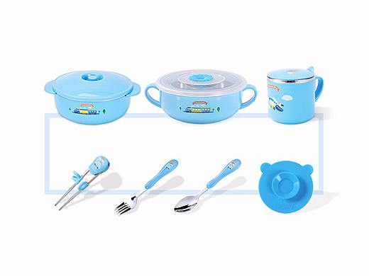 儿童餐具七件套详情页设计（个人主页-ZMjcyNzkzMDQ=） - 电商 - 站酷设计师禾中子原创素材 - 站酷ZCOOL