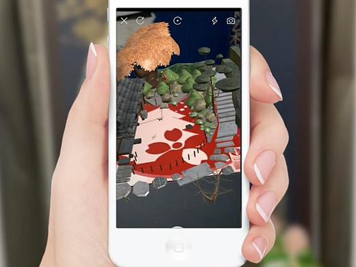 弥知科技KIVICUBEAR制作平台案例：广州美院AR艺术展