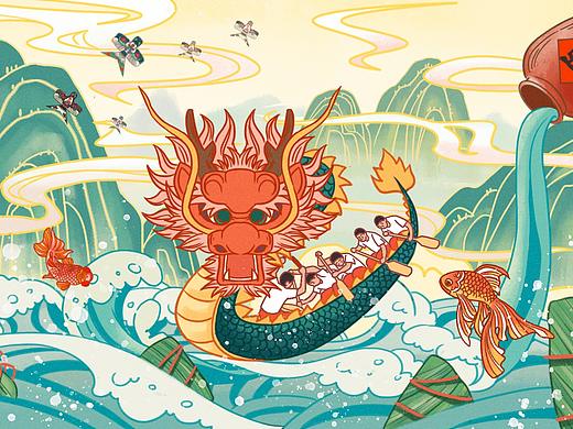 龙舟破浪