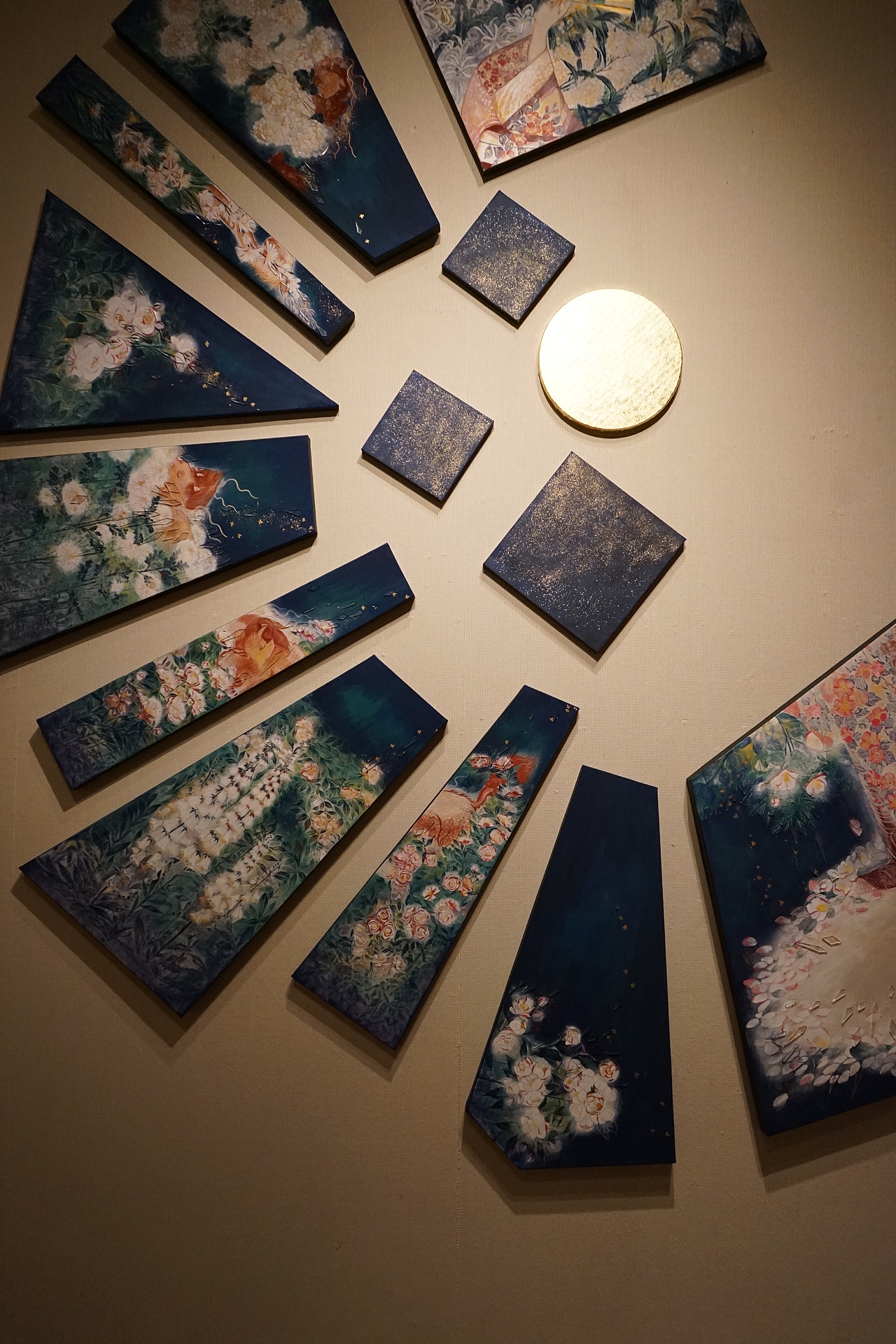 被收藏在美术馆里的岩彩作品