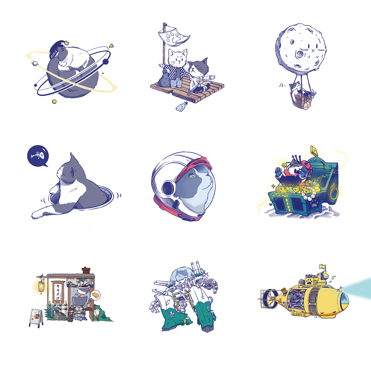 作品集（图ZMTk5ODEyODA4） - 新锐潮流插画 - 站酷设计师成林海原创素材 - 站酷ZCOOL