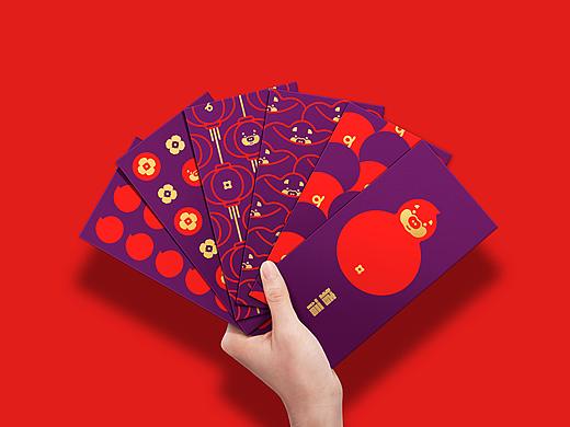 O2DESIGN原创周边｜猪福系列利是封 红包设计 猪福到