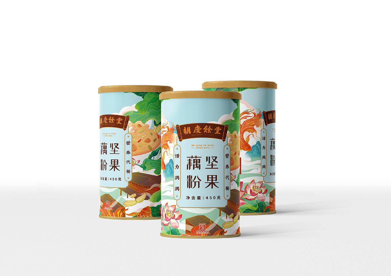 十森一林×胡庆余堂 | 坚果藕粉包装