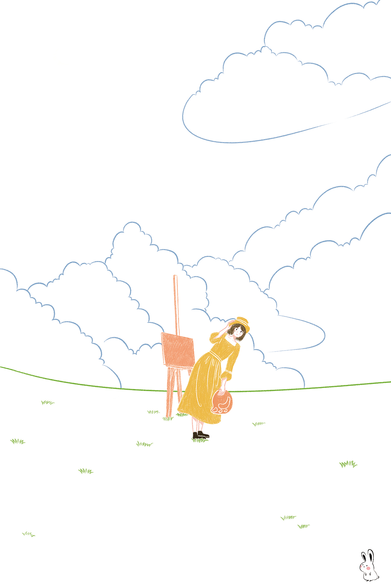 清新小插畫（圖ZMjI4MjEzODIw） - 藝術(shù)插畫 - 站酷設(shè)計(jì)師黑皮同學(xué)原創(chuàng)素材 - 站酷ZCOOL