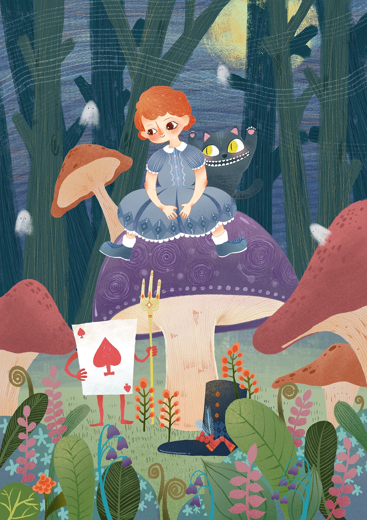 爱丽丝梦游仙境|插画|儿童插画|坨坨乐_原创作品-站酷zcool