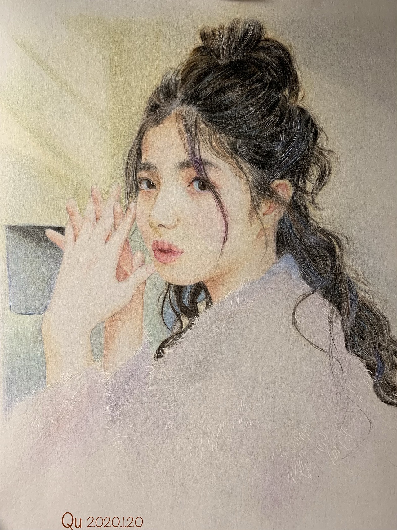 彩铅人像-山田直美（图ZMTk0MDg3MTIw） - 绘画 - 站酷设计师幻化猫原创素材 - 站酷ZCOOL