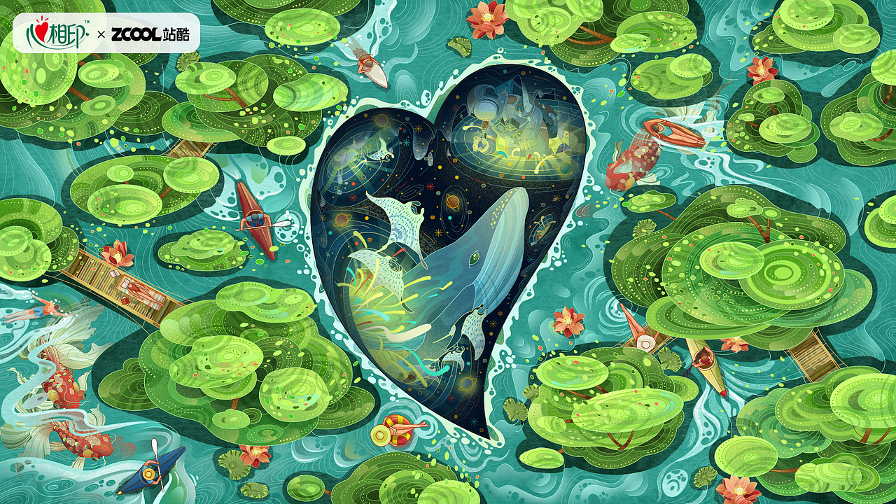 心相印-发现身边“心”世界（图ZMzM2NDg2NjA4） - 商业插画 - 站酷设计师司徒罗杰原创素材 - 站酷ZCOOL