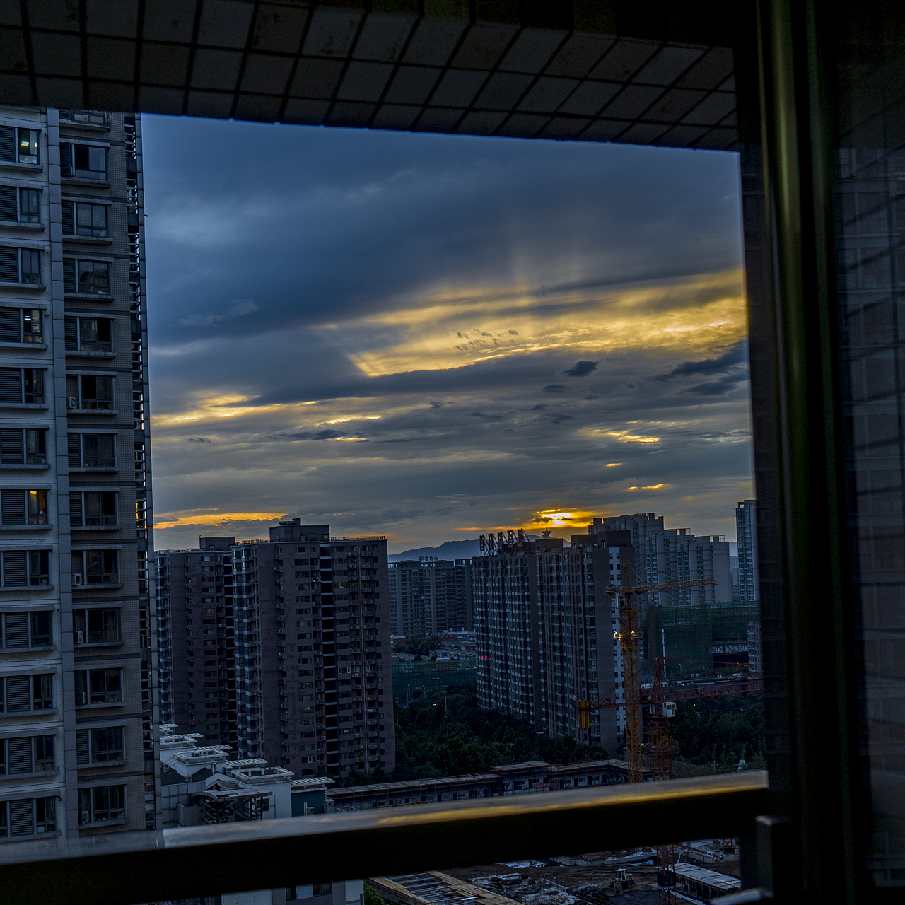 昨天傍晚的北京