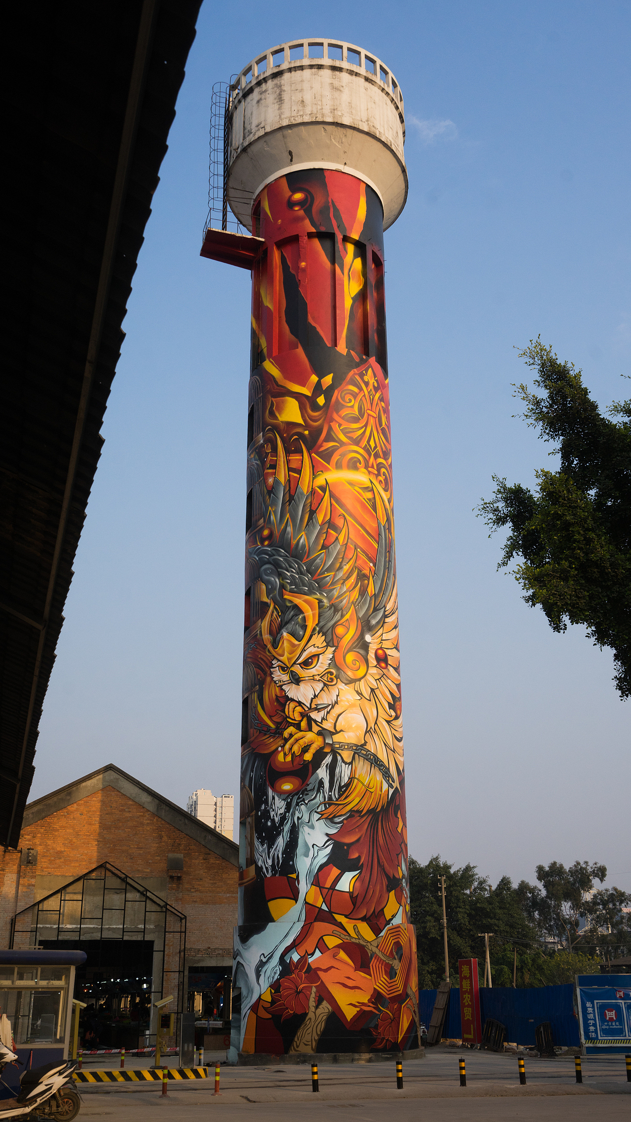 mts涂鸦团队如何将一座33米高的水塔变成知名地标建筑