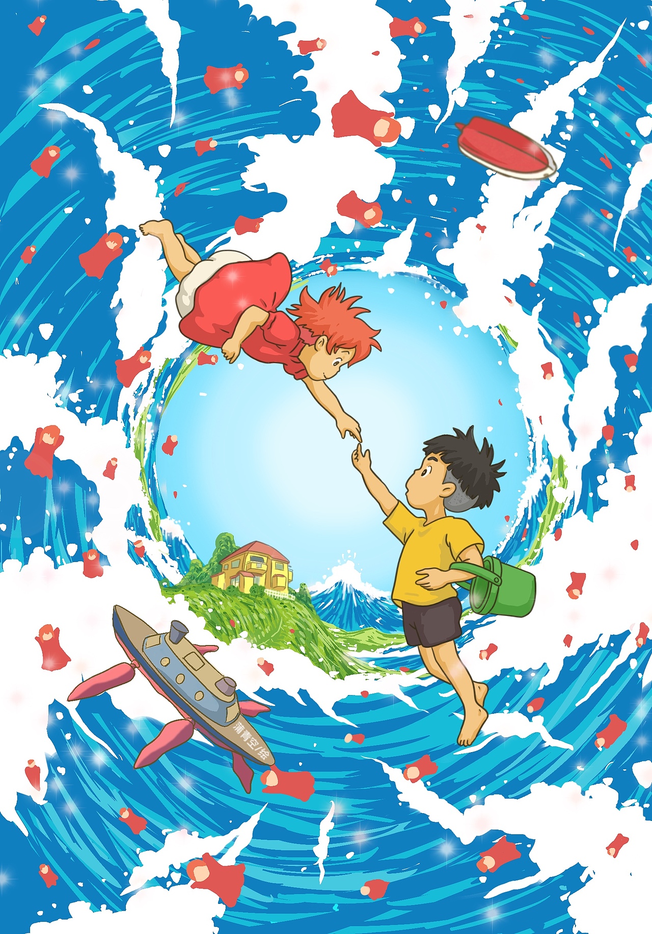 宫崎骏动画电影海报系列(1)上海/插画师/3年前/588浏览蒲青空