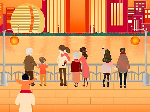 平安银行H5背景插画