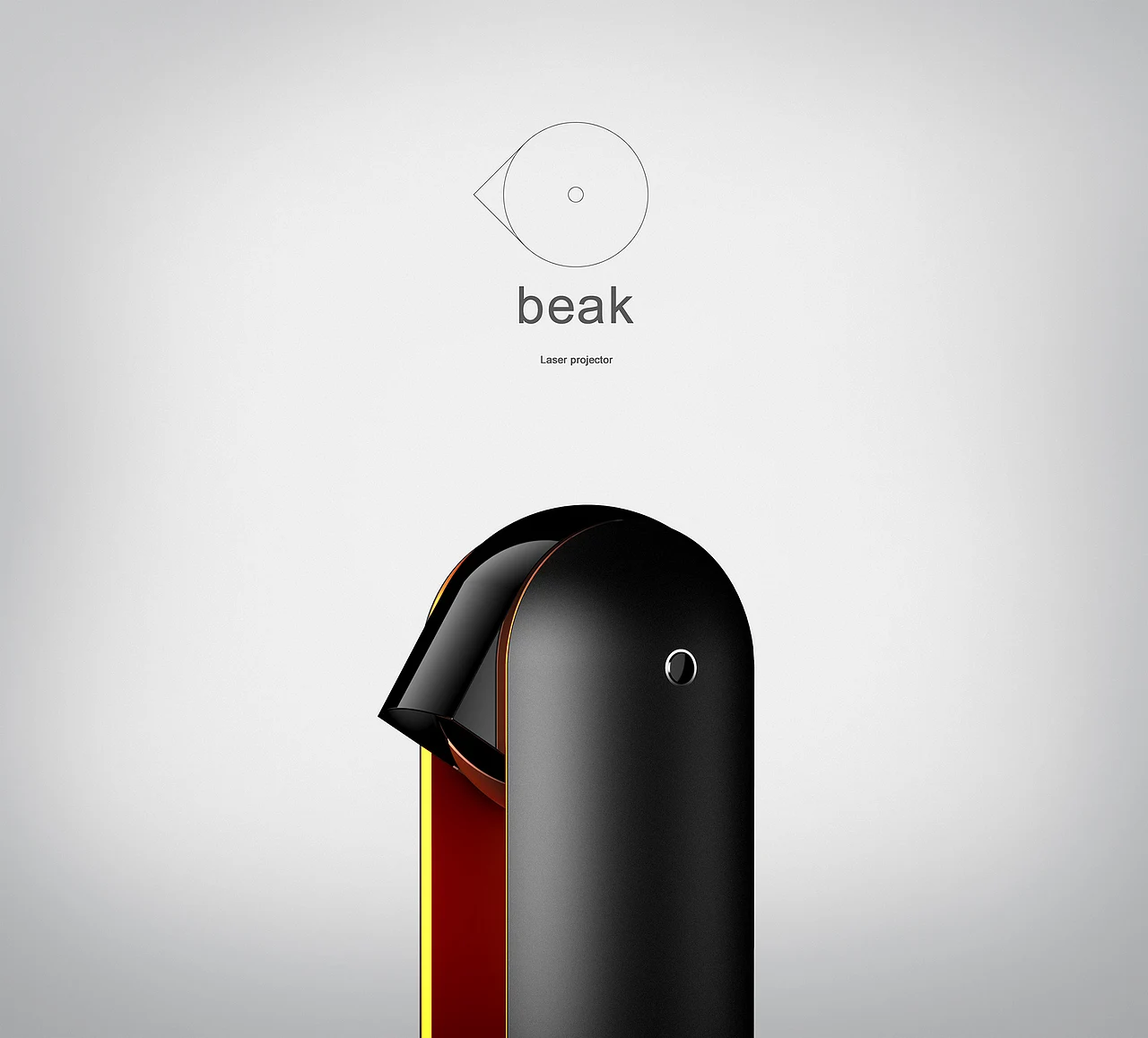 最初的想法来自于头部需要转动，显然球形在不破坏造型的情况下更适合我们来制作旋转，然而头部区域需要包裹住一块能实现折射到地面的反光镜子，所以就造成了类似于小鸟的嘴巴造型<br>The original idea was that the skull needs to be rotated. Obviously, the spherical shape is more suitable for us to make the rotation without destroying the shape.However, the area on the right needs to be wrapped with a reflective mirror that can be refracted to the ground, so some bird’s mouth shapes are created.