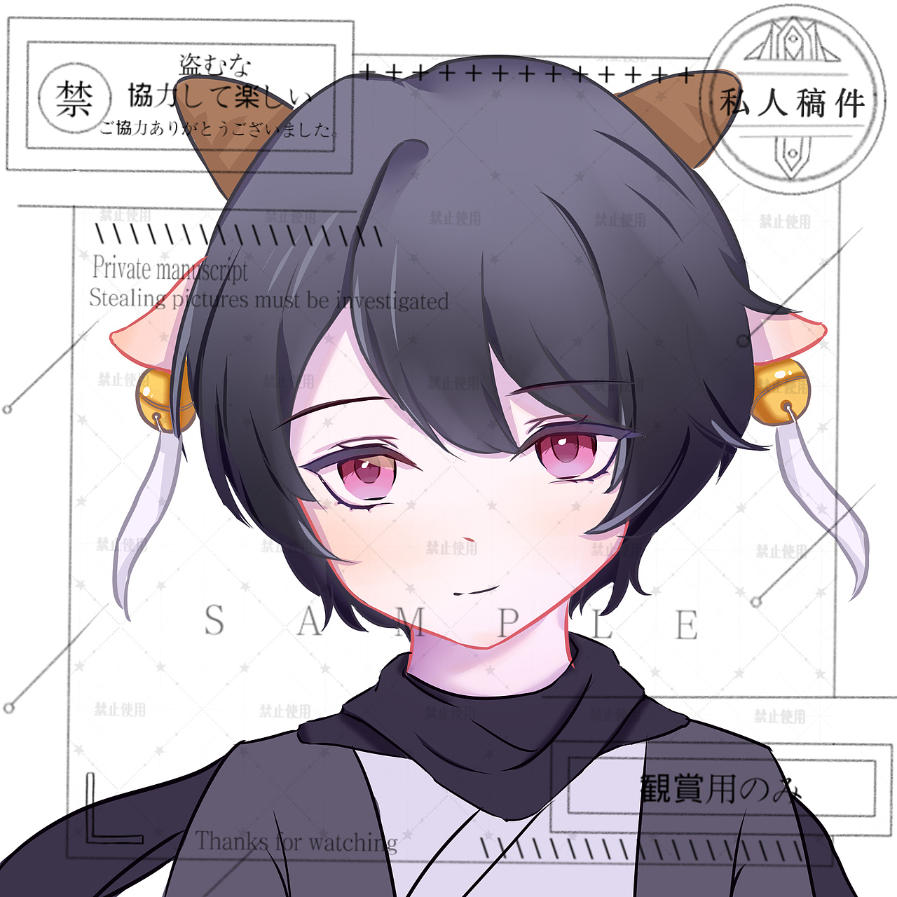 最近画的头像稿稿