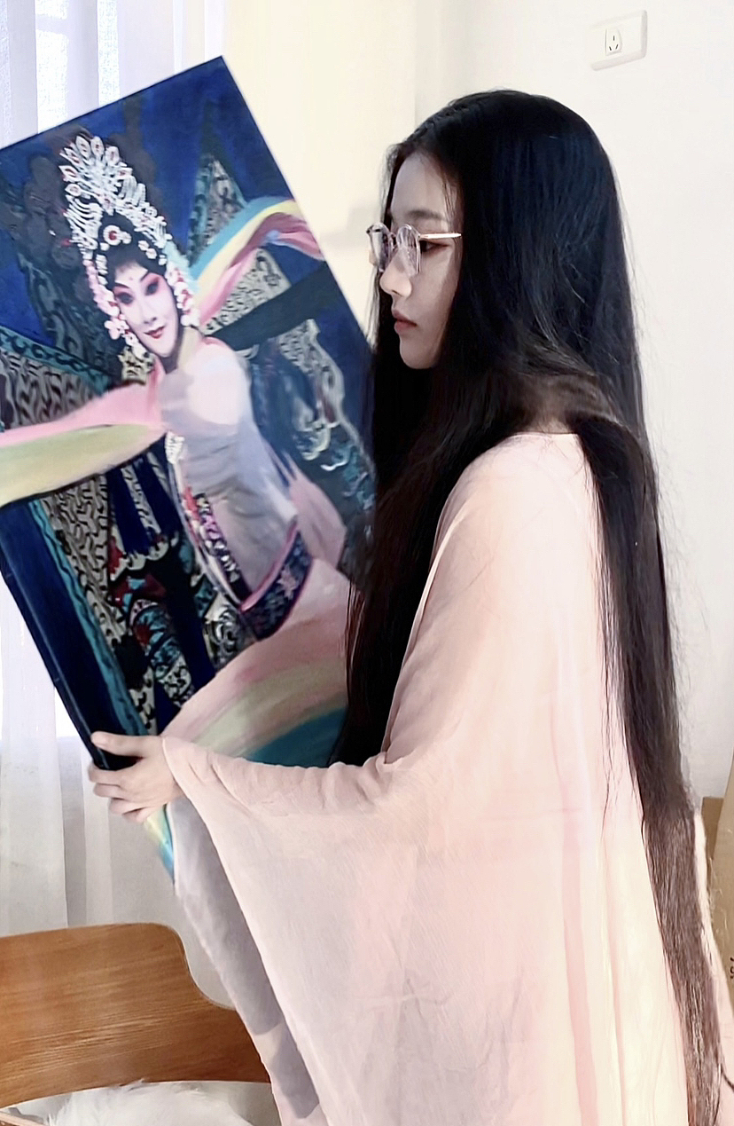 闭月羞花（图ZMzY3MTQyODU2） - 短篇/格漫 - 站酷设计师喜越庭油画原创素材 - 站酷ZCOOL