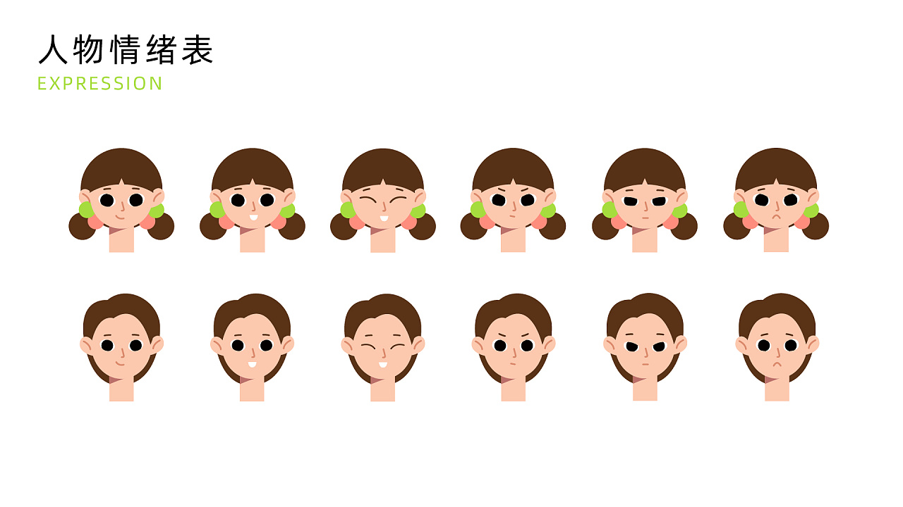 人物情绪板插画设计