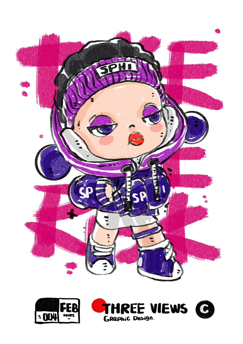 ipad涂鸦风格插画（图ZMzQwMjAyNjAw） - 新锐潮流插画 - 站酷设计师elijah多力原创素材 - 站酷ZCOOL