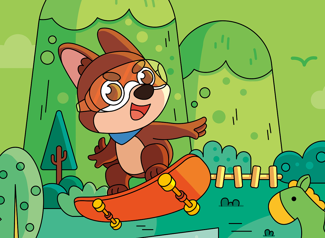 为"瓜瓜龙启蒙"绘制的插画作品,主题为【兴趣点亮未来】,以"瓜瓜龙