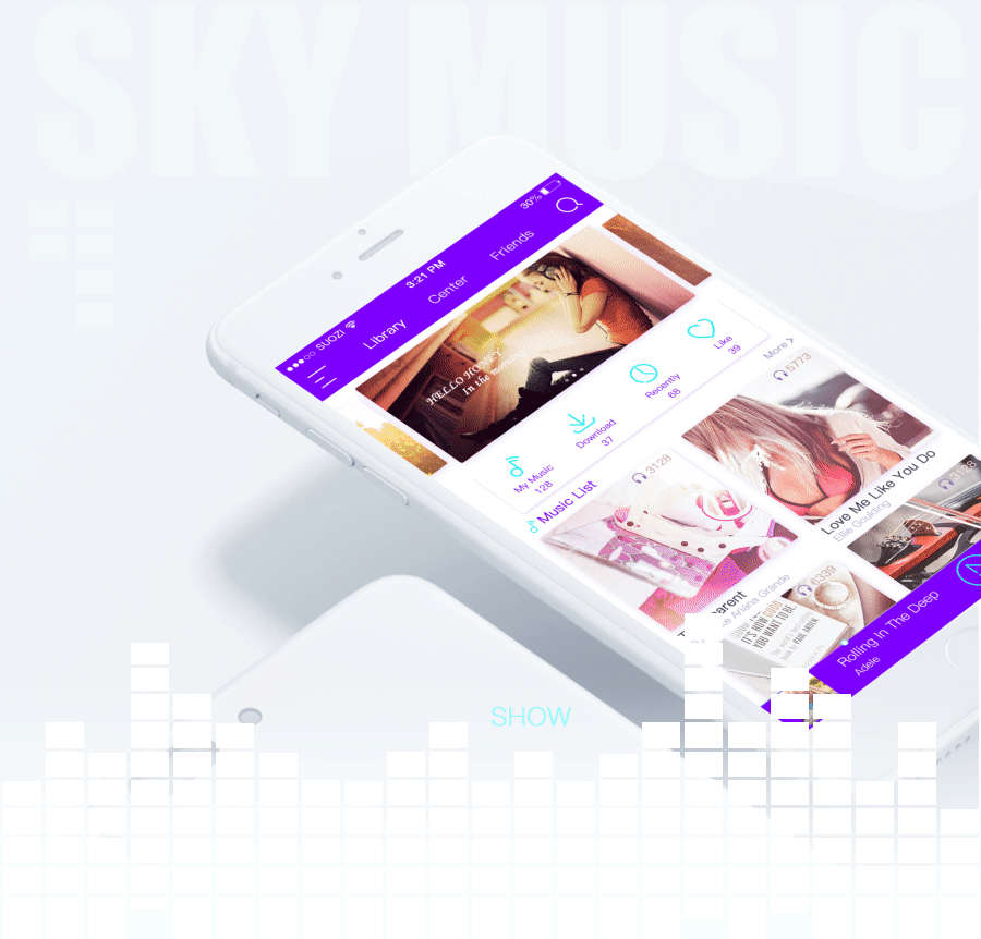 SKY MUSIC 音乐APP_梦想家sky站酷ZCOOL