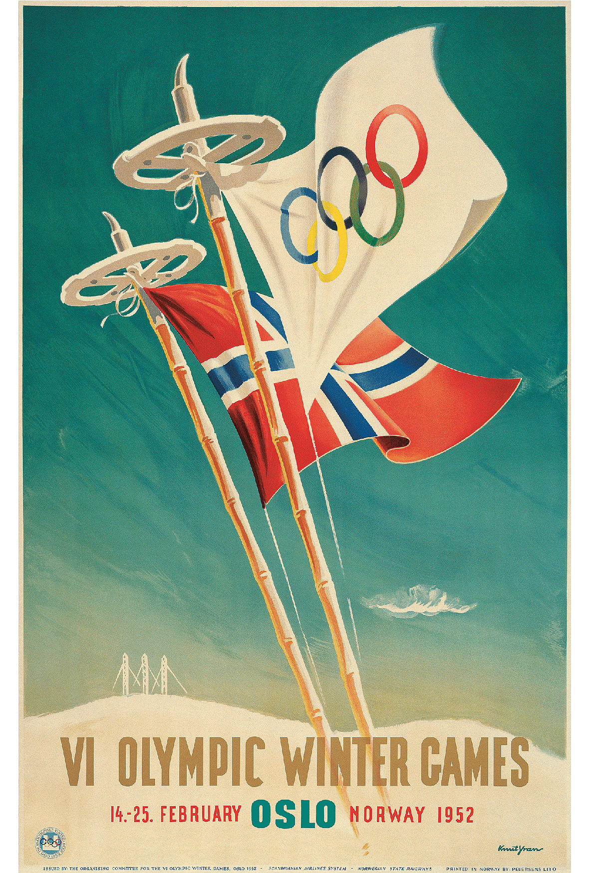 历届冬季奥运会海报吉祥物明信片