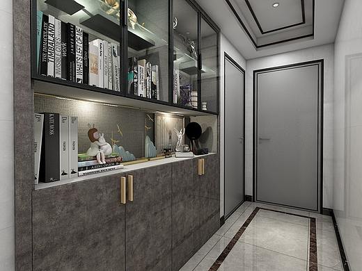 石岩板重色衣柜