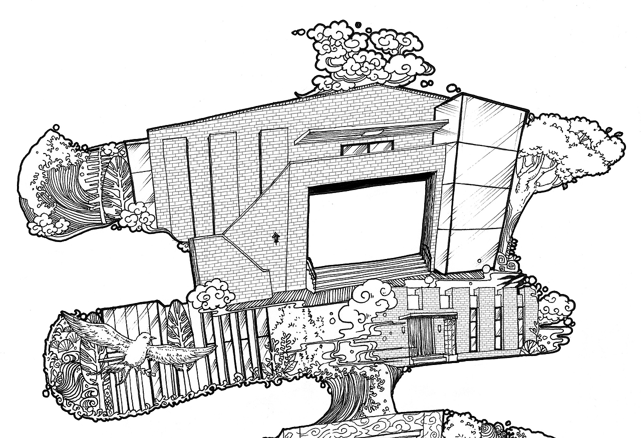 1949新华文化园区字画海报（图ZNjk0NjMwMjA=） - 商业插画 - 站酷设计师超超的青葱原创素材 - 站酷ZCOOL