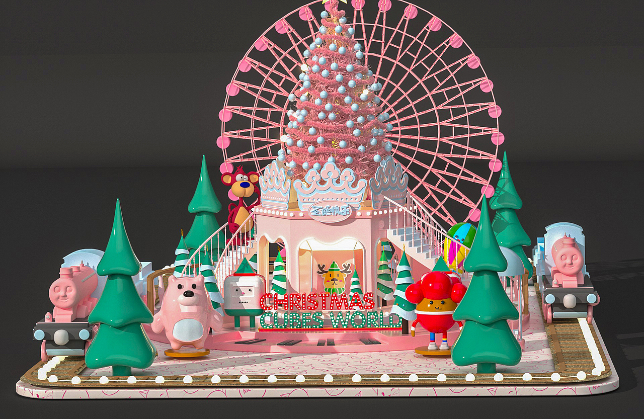 圣诞节美陈 圣诞DP（图ZMTg5MTkyMzU2） - 其他三维 - 站酷设计师设计主义原创素材 - 站酷ZCOOL