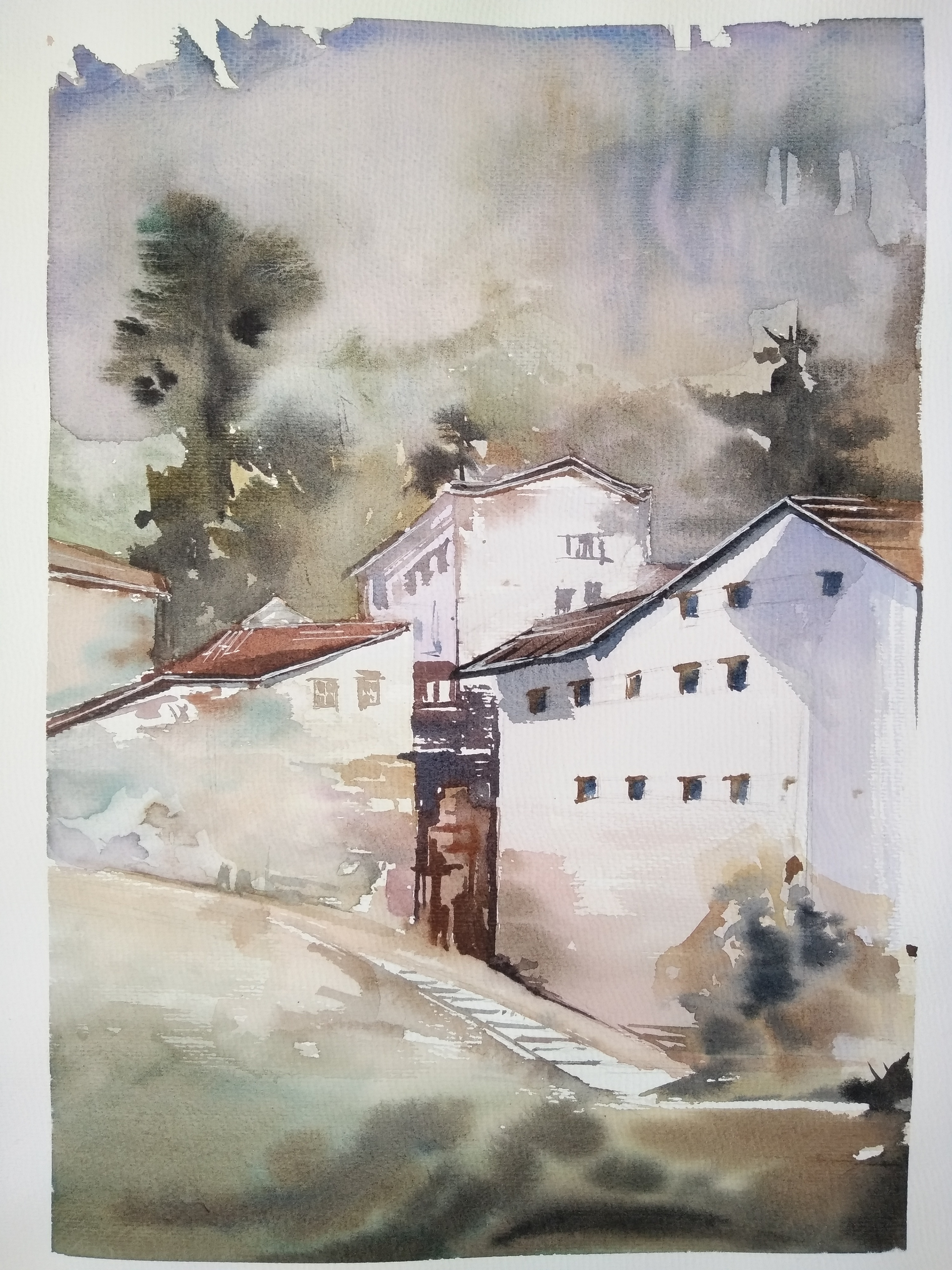 速写水彩写生&江西瑶里