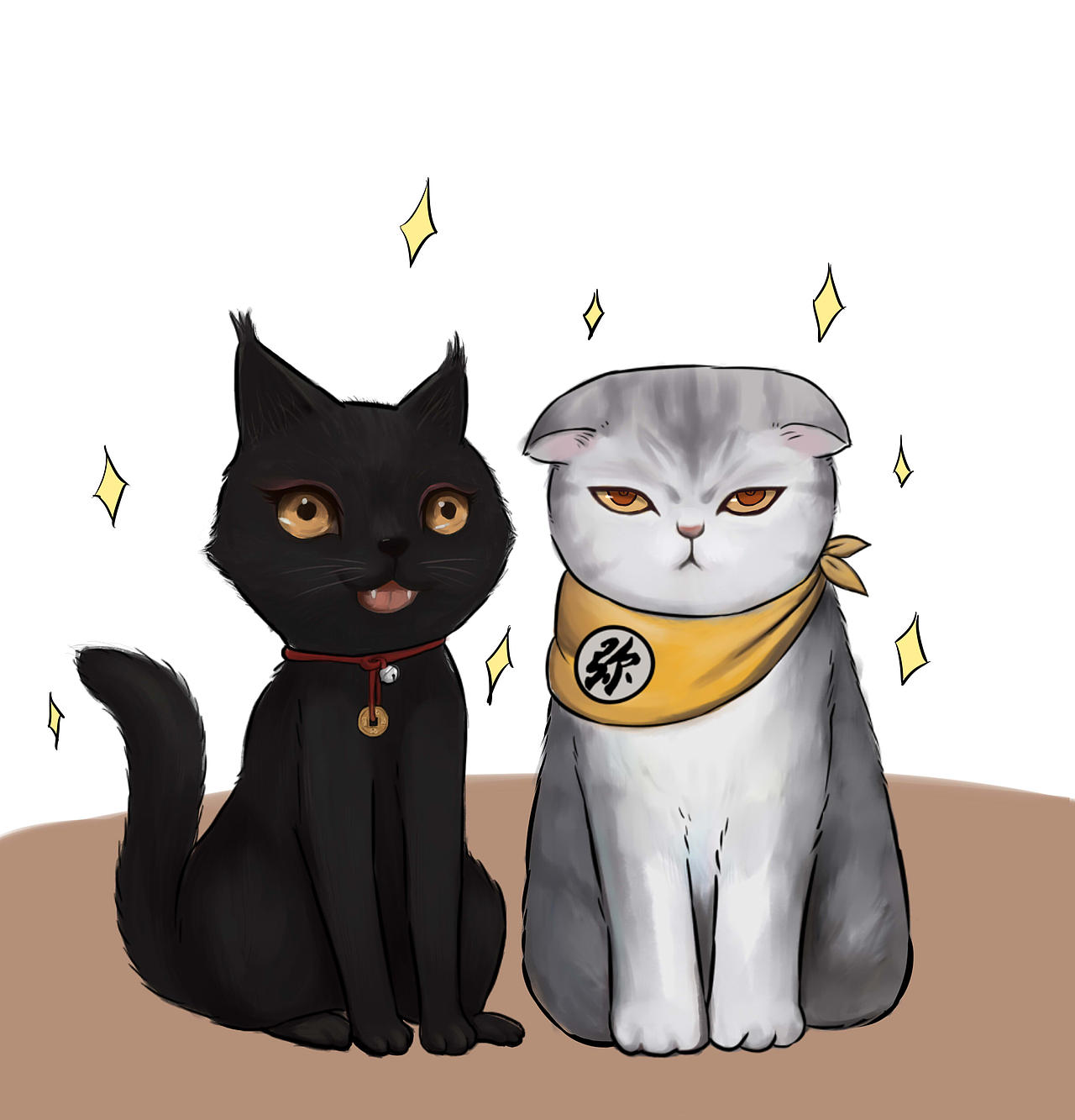 养猫不易，防火防盗防爸妈（图ZOTE0NTc3MDQ=） - 商业插画 - 站酷设计师喵弄原创素材 - 站酷ZCOOL