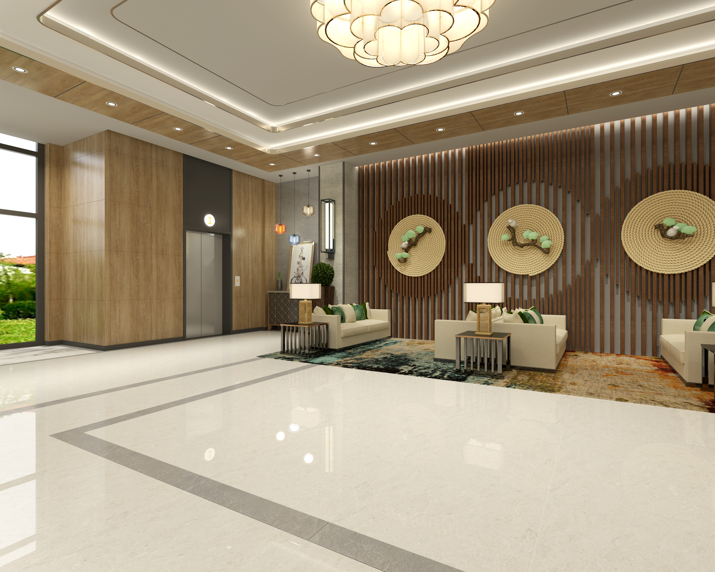 酒店大厅 - 效果图交流区-建E室内设计网