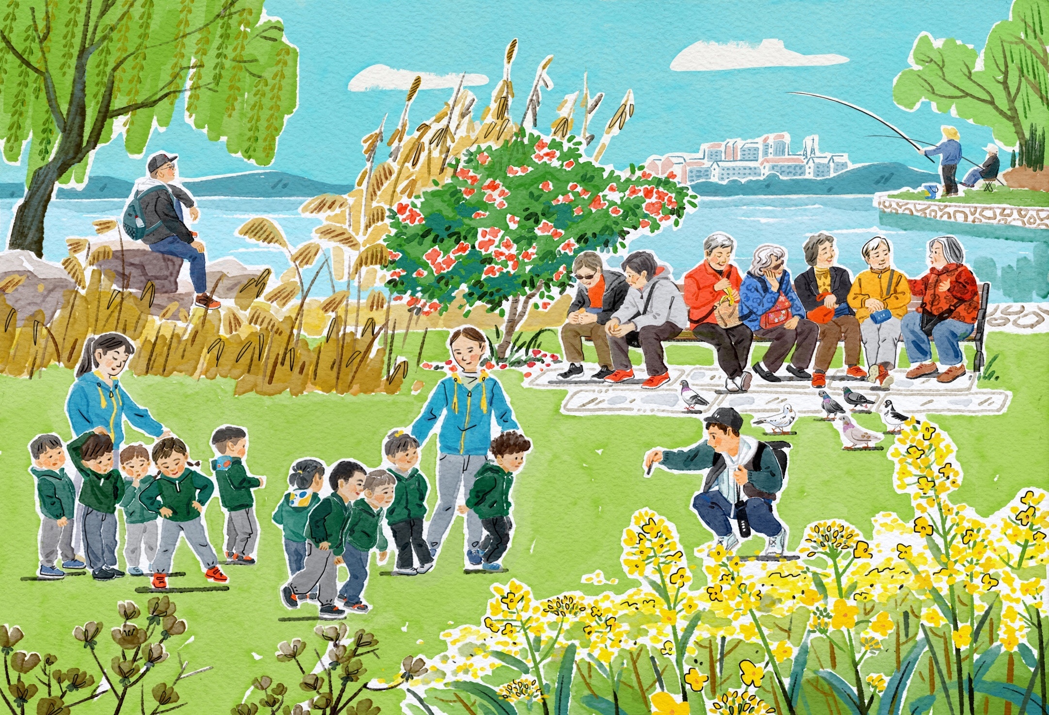 春季写生|插画|创作习作|蕾子lane - 原创作品 - 站酷 (zcool)