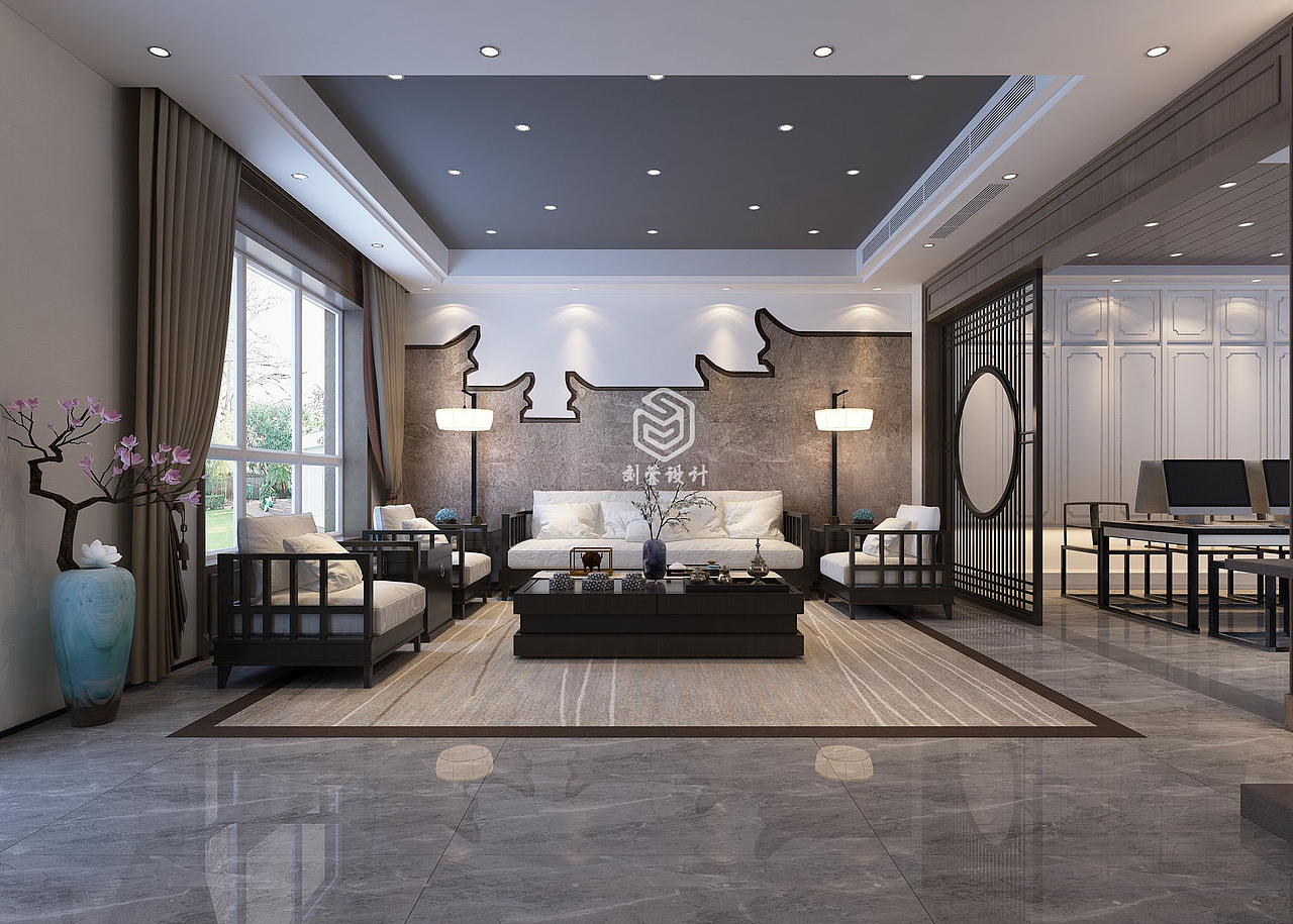 江南风新中式|空间|家装设计|刘莹设计_原创作品-站酷(zcool)