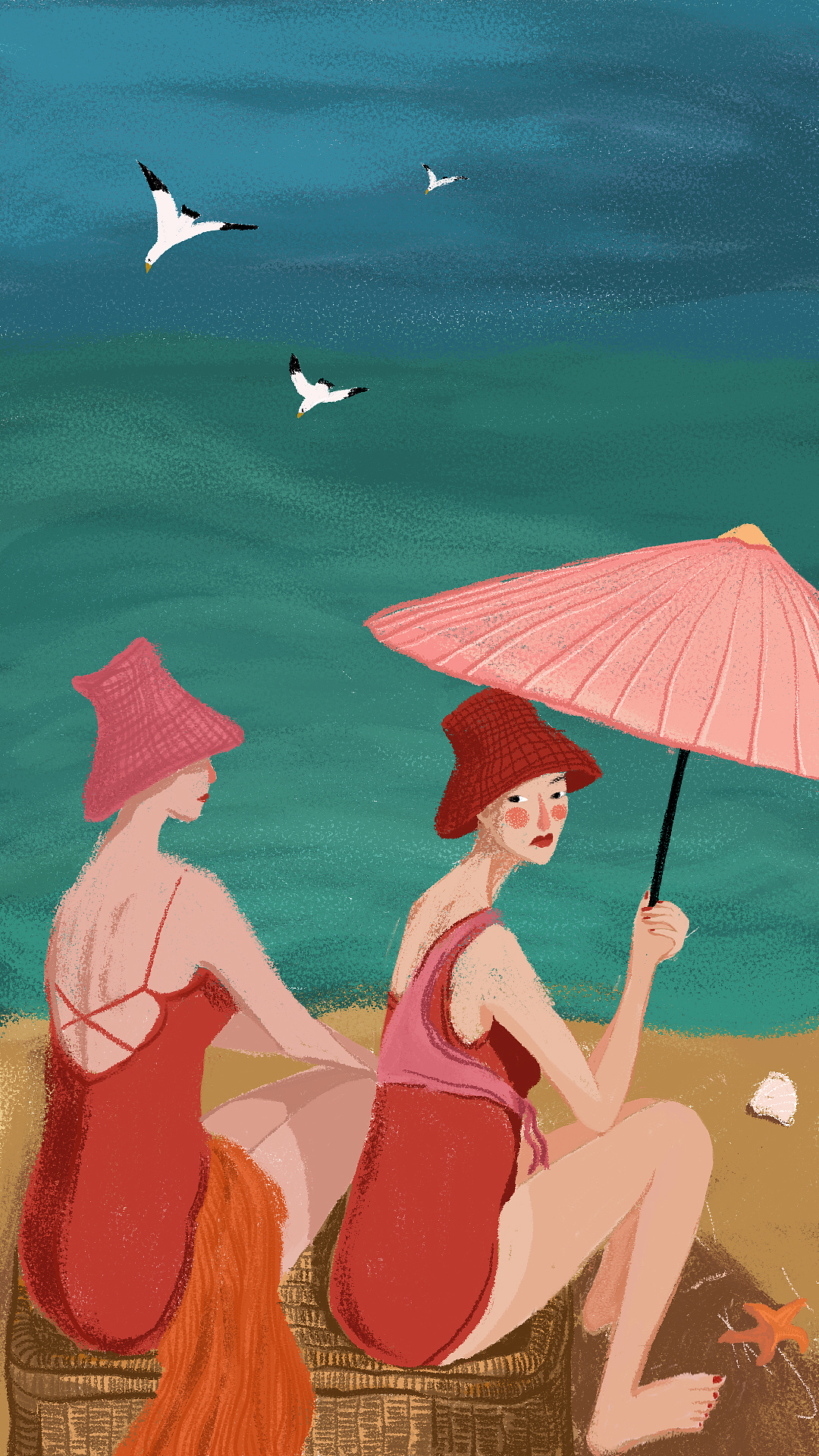 《闺蜜》（图ZMTczMjk0ODA0） - 创作习作 - 站酷设计师花葱原创素材 - 站酷ZCOOL