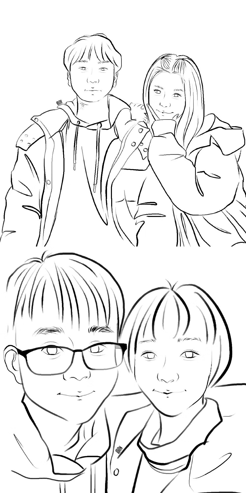 平面人物插画手绘（图ZMjE4ODU5ODAw） - 创作习作 - 站酷设计师一颗小呆梨原创素材 - 站酷ZCOOL