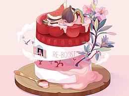 #my CLARINS 寻找天然好食肌# 甜蜜蛋糕