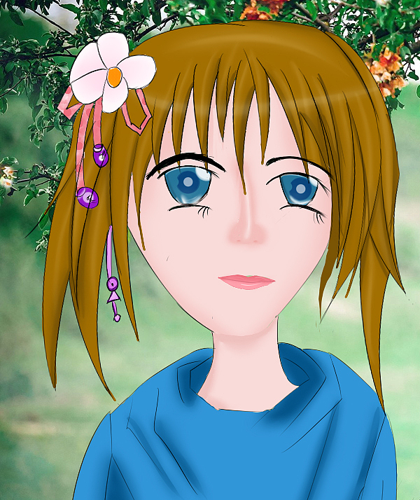 sai手绘小女孩（图ZMzA0MzM4NTI=） - 单幅漫画 - 站酷设计师hhffhh原创素材 - 站酷ZCOOL