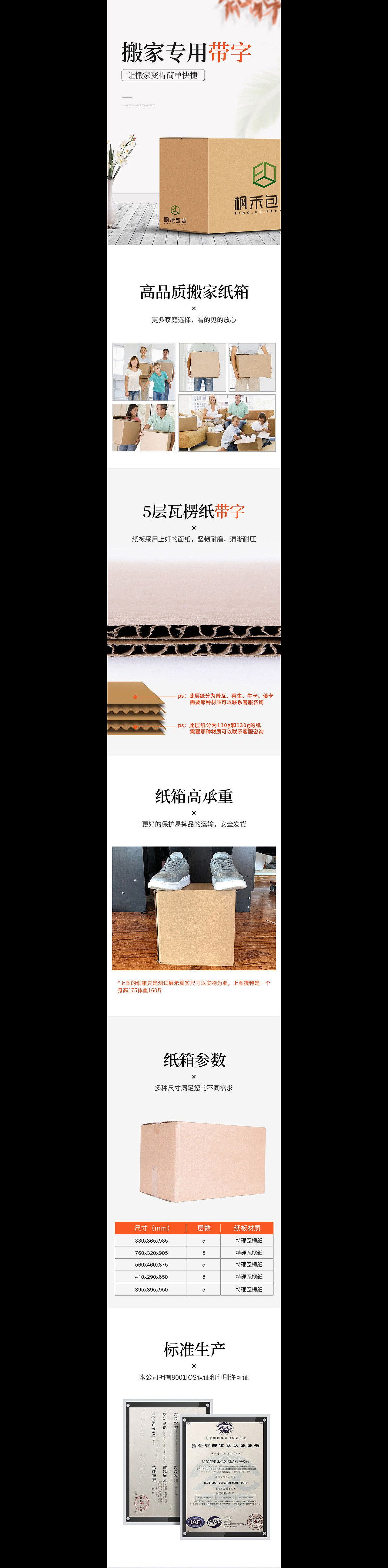 搬家纸箱详情页